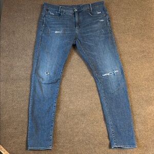 Men's G STAR RAW DENIM D-STAQ 3D Slim SKINNY 9 Pockets STRETCH Jeans 36x36